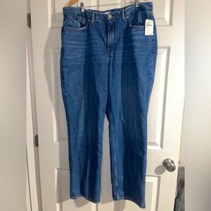 NWT Good American Good '90s Relaxed Denim Jeans